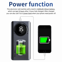 35000RPM elektryczna wiertła do paznokci na żel do Manicure polerka pilnik do paznokci akumulatorowa wiertarka do paznokci Manicure 4